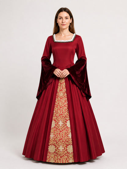 Medieval Mary Tudor Dress for Cosplay and Balls main product view