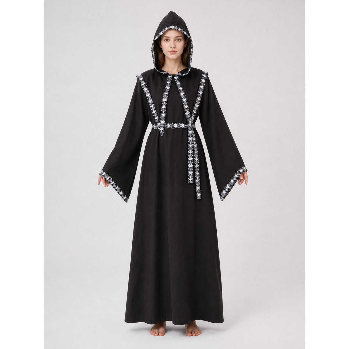 Hooded Robe, Gothic Halloween Costume