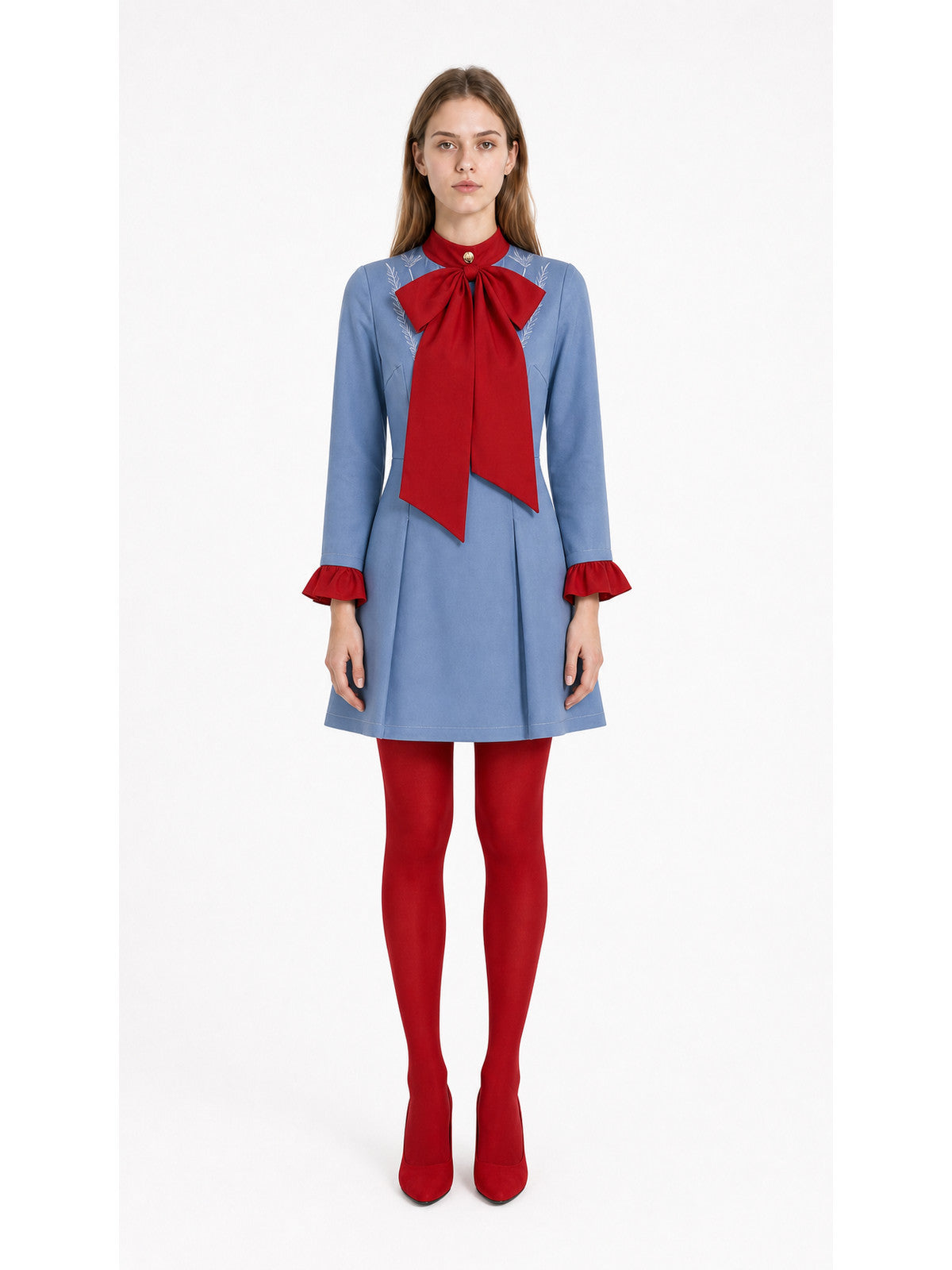 Freddie Mercury Red and Blue Cosplay Costume main product view