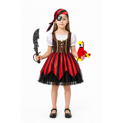 Pirate Costume with Dress and Carnival Accessories main product view