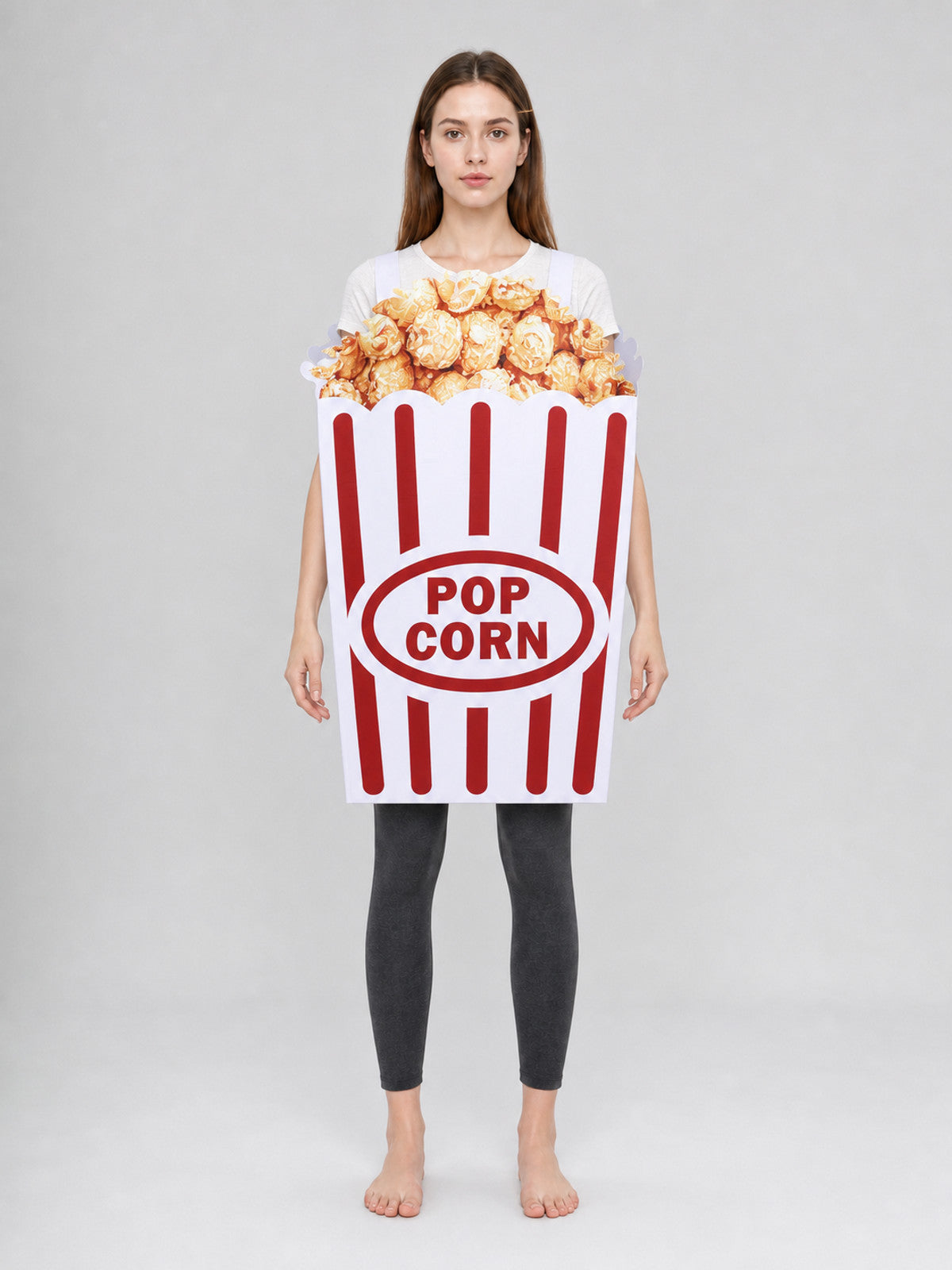 Popcorn Costume for Halloween and Parties front view
