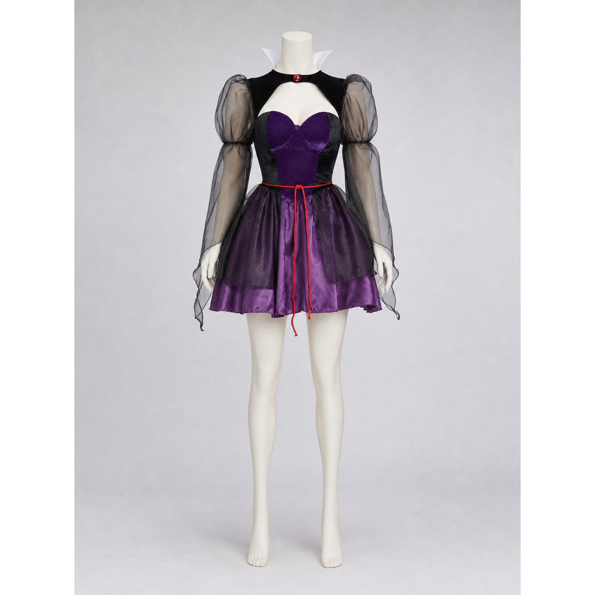 Carnival Costume: Purple Dress with Cape