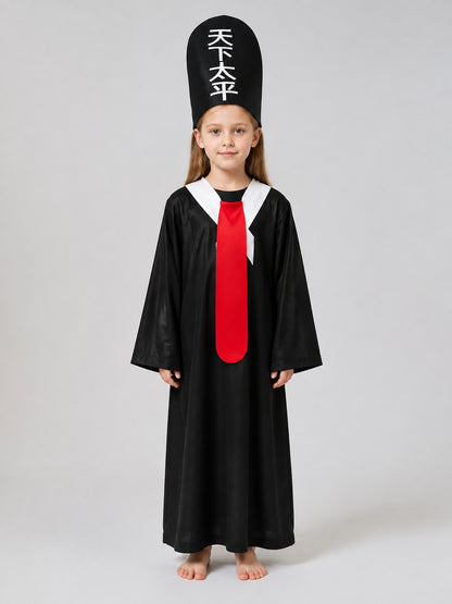 Children's Eastern-Style Zombie Costume on-model view