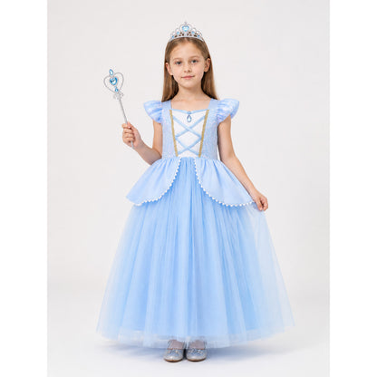 Princess Carnival Costume with Crown for Cosplay main product view