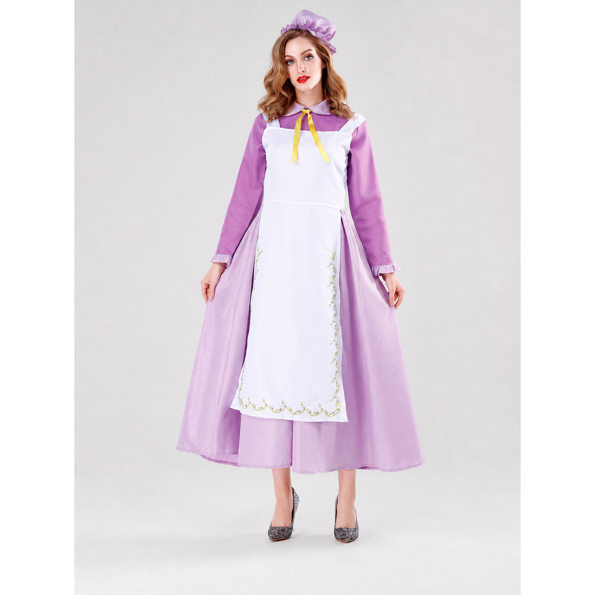 Character Costume with Apron and Bonnet