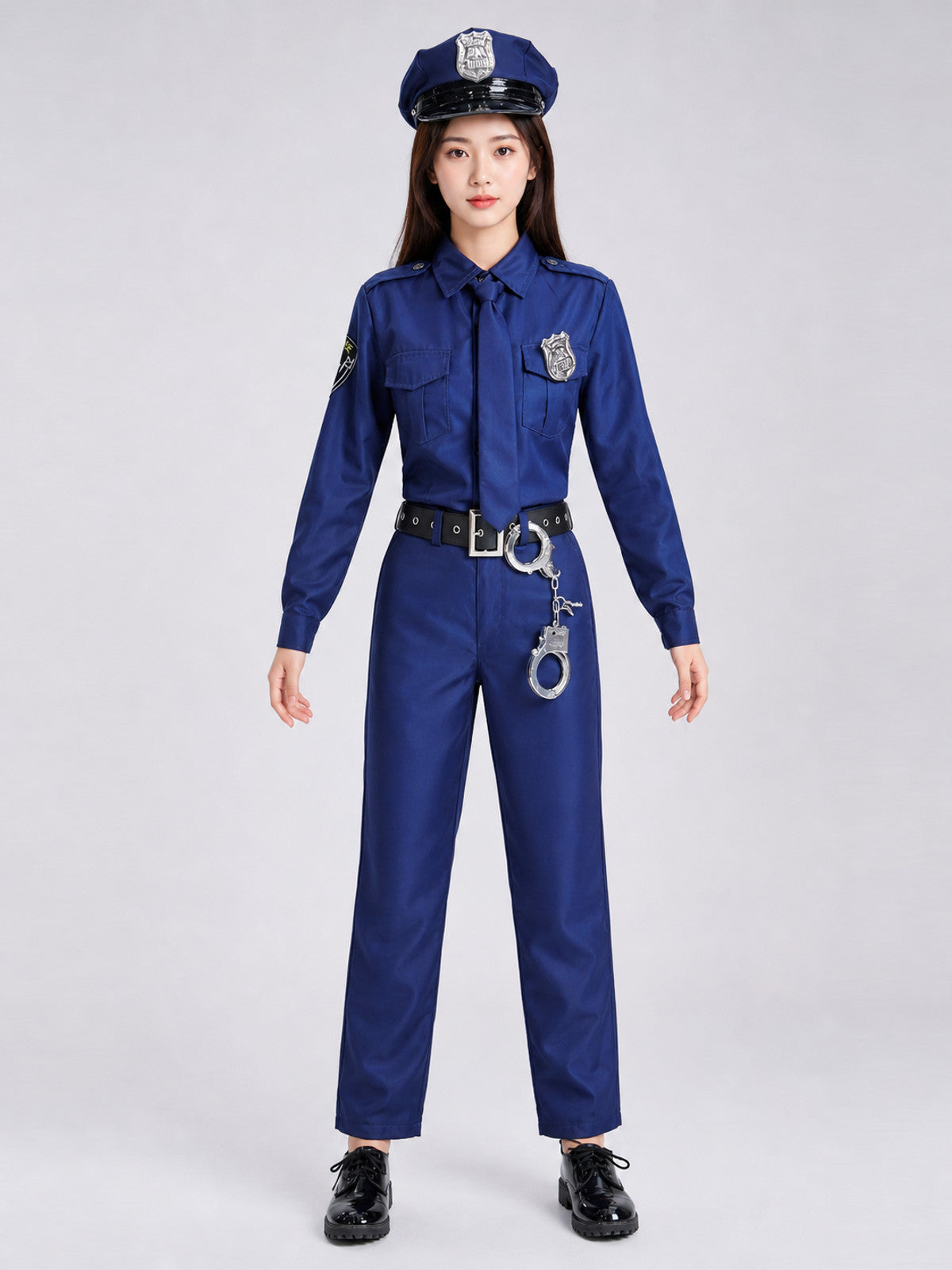 Children's Police Officer Costume for Performances and Cosplay front view