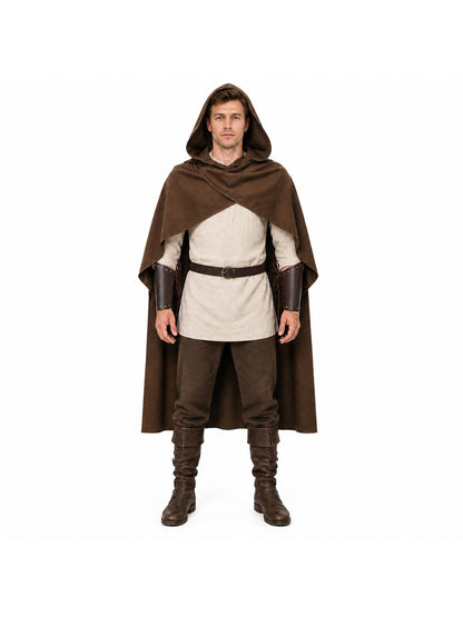 Loose-Fit Cloak Cape — an outer layer worn over clothing, suitable for everyday