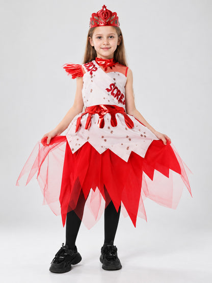 Vampire Costume with Dress and Crown