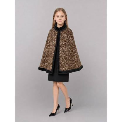 Leopard-Print Costume with Ears and Skirt front view