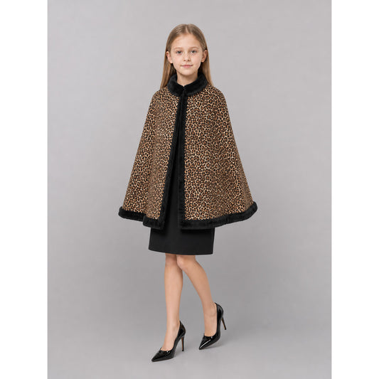 Leopard-Print Costume with Ears and Skirt front view