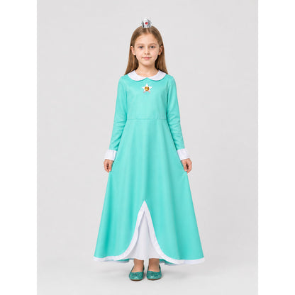 Rosalina Long-Sleeve Dress with Brooch