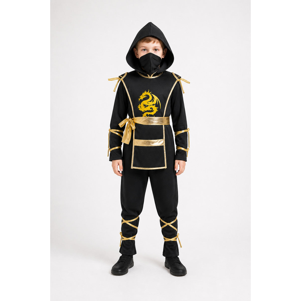 Kids' Ninja Costume with Hood and Dragon main product view