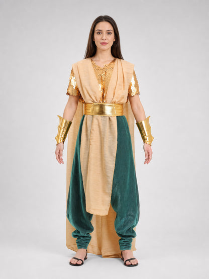 Ancient Greek-Style Cosplay Costume front view