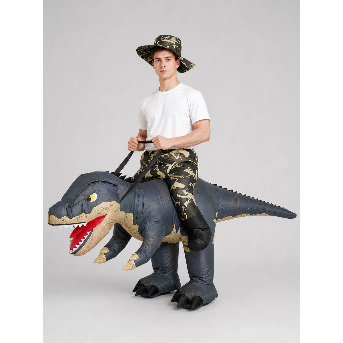 Inflatable Dinosaur Costume for Parties and Cosplay front view