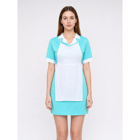 Nurse Costume with Apron and Cap