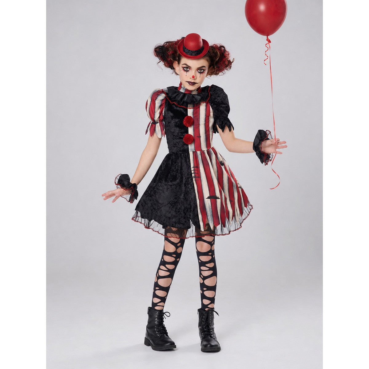 Clown Costume Dress for Halloween, Cosplay, and Stage Performances