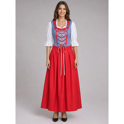 Oktoberfest Dress with Lacing and Bows