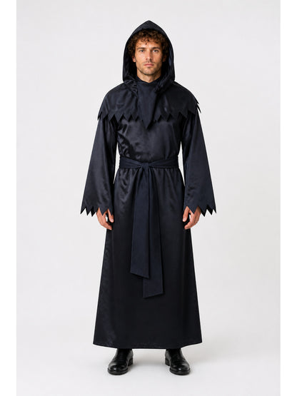 Halloween Grim Reaper Costume with Hood and Scythe main product view
