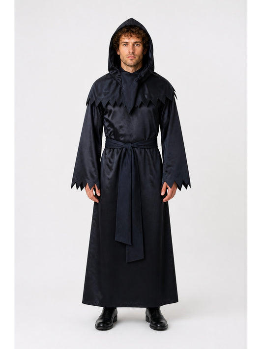 Halloween Grim Reaper Costume with Hood and Scythe main product view
