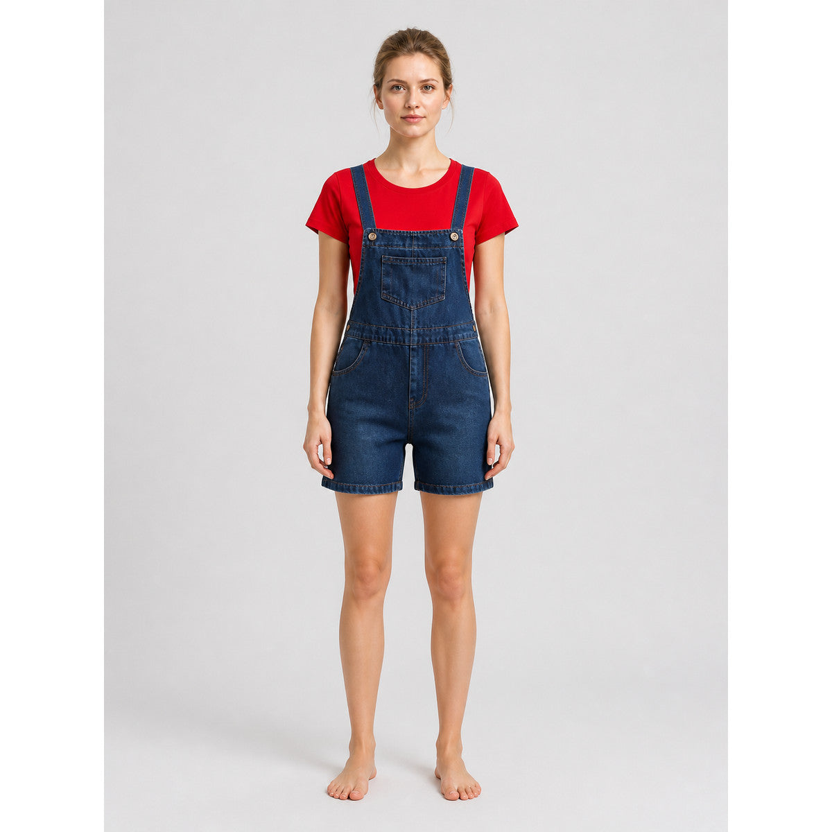 Children’s Mario Costume: Red T-Shirt and Blue Shorts