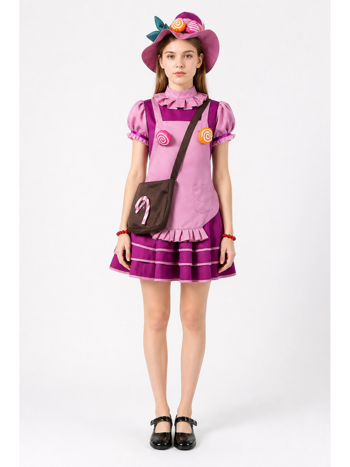 Carnival Costume with Candy Print and Ruffles main product view