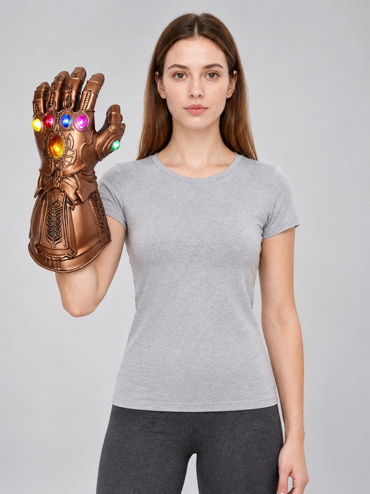 Light-Up Costume Glove Gauntlet on-model view