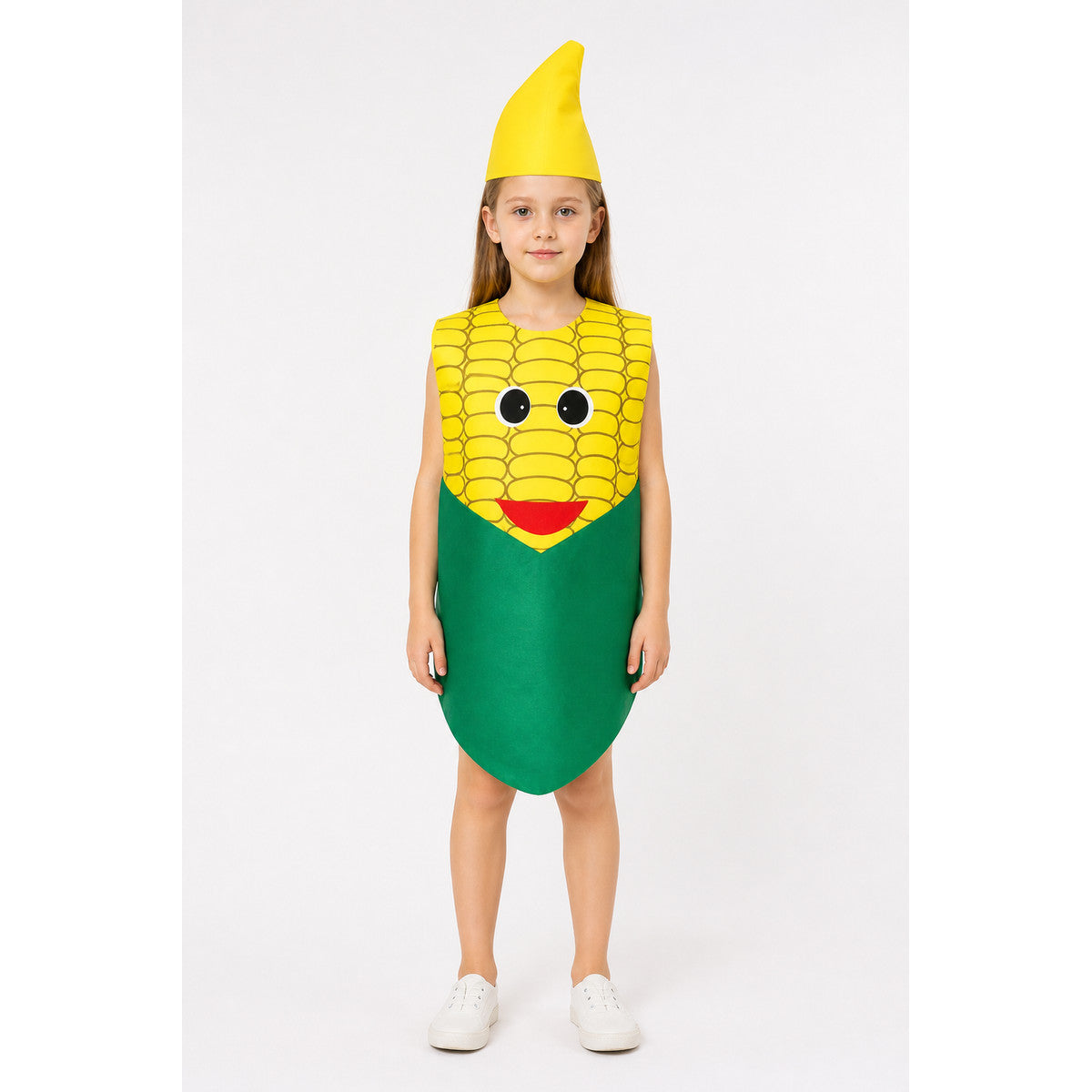 Corn Costume, Jumpsuit with Hat for Halloween