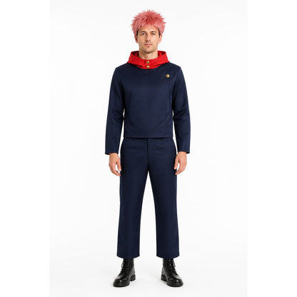 Hooded Cosplay Costume with Pants and Wig main product view