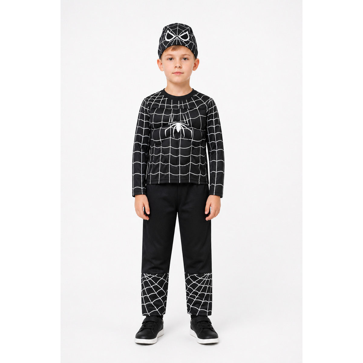 Children's Black and White Spider Costume, 3-Piece Set main product view