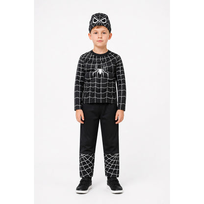 Children's Black and White Spider Costume, 3-Piece Set main product view