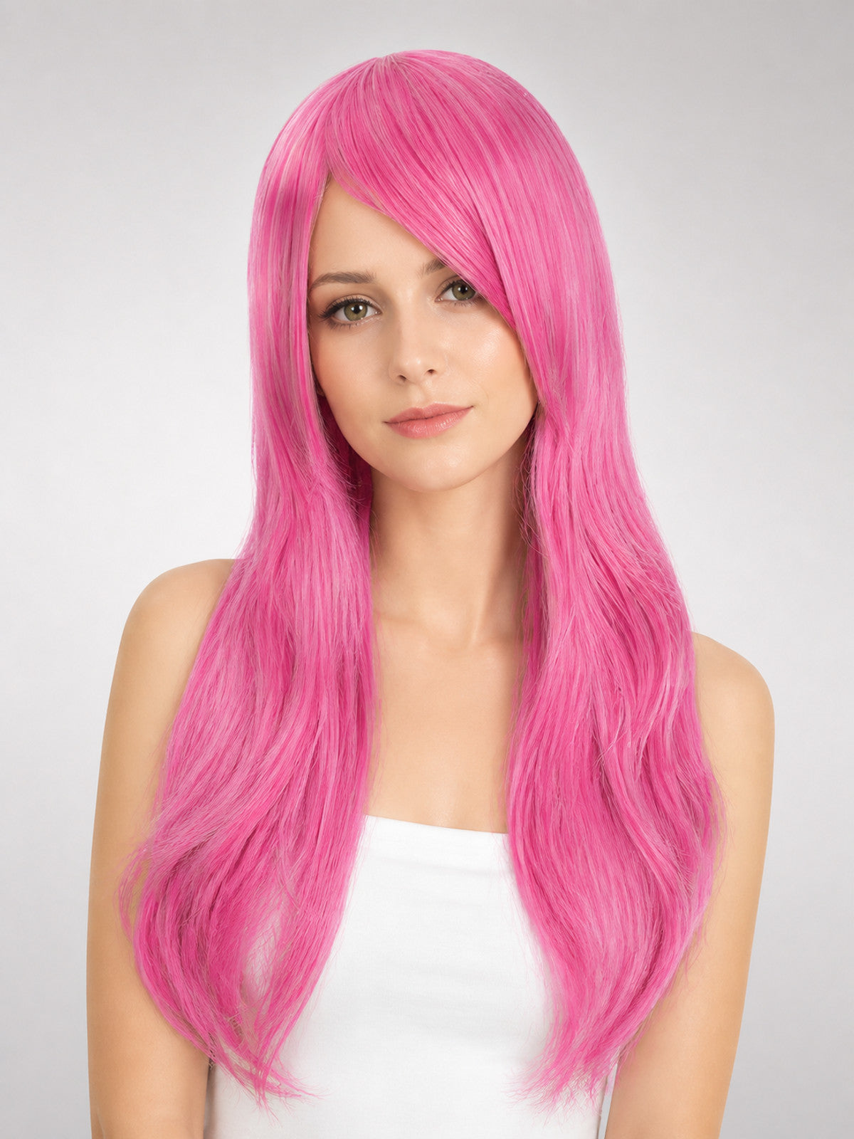 Long Wavy Pink Cosplay Wig