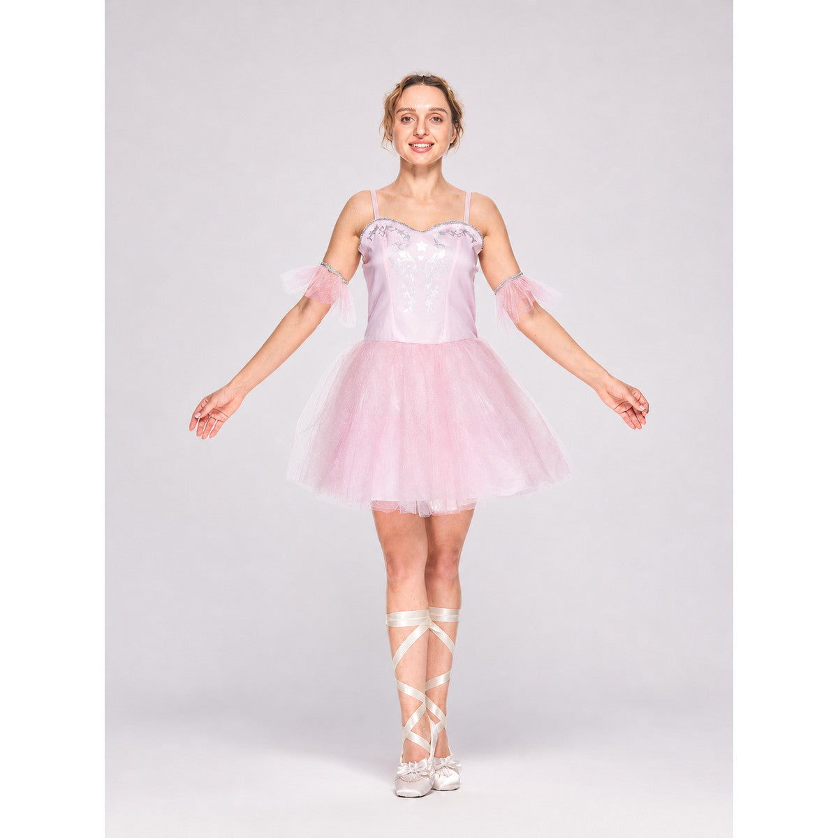 Ballet Stage Dress with Tutu Skirt on-model view