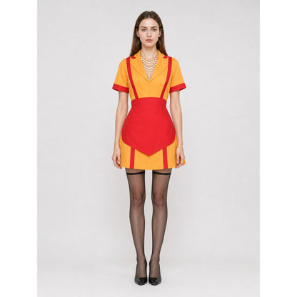 Retro-Style Cosplay Costume with Accessories on-model view