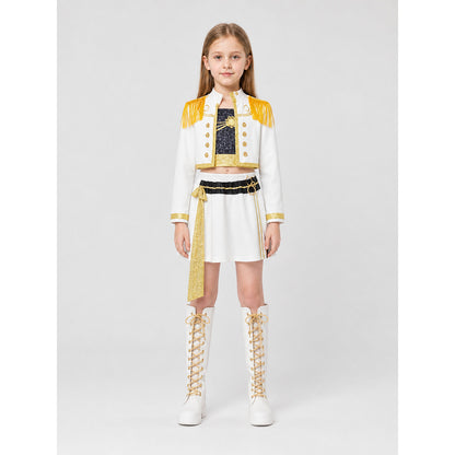 Three-Piece Sequined Stage Costume on-model view
