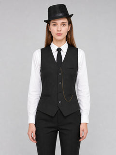 The vintage costume is designed in a formal style with retro