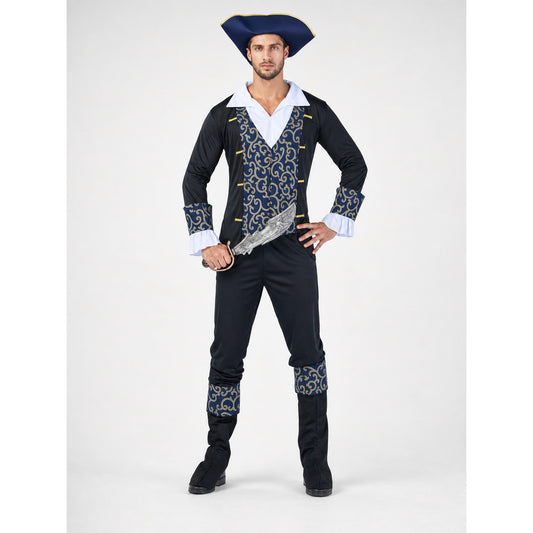 Pirate Costume with Hat and Boot Covers