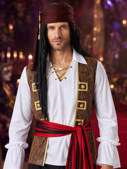 Pirate Carnival Costume for Halloween Cosplay on-model view