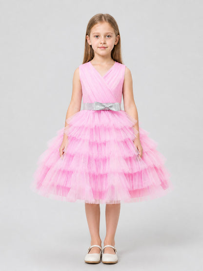European Tutu Dress with Bow for Performances