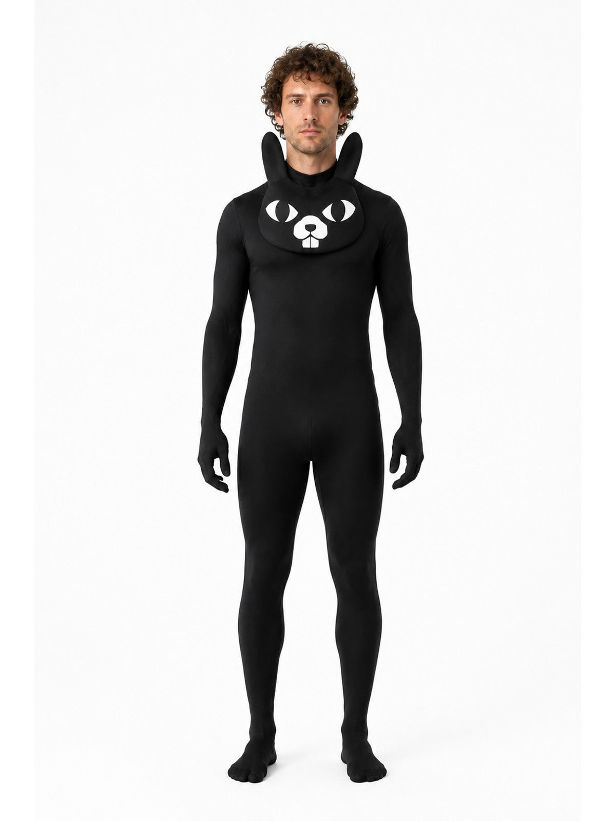 Rabbit Jumpsuit with Long Ears and Face main product view