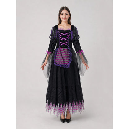 Witch Costume with Dress and Pointed Hat