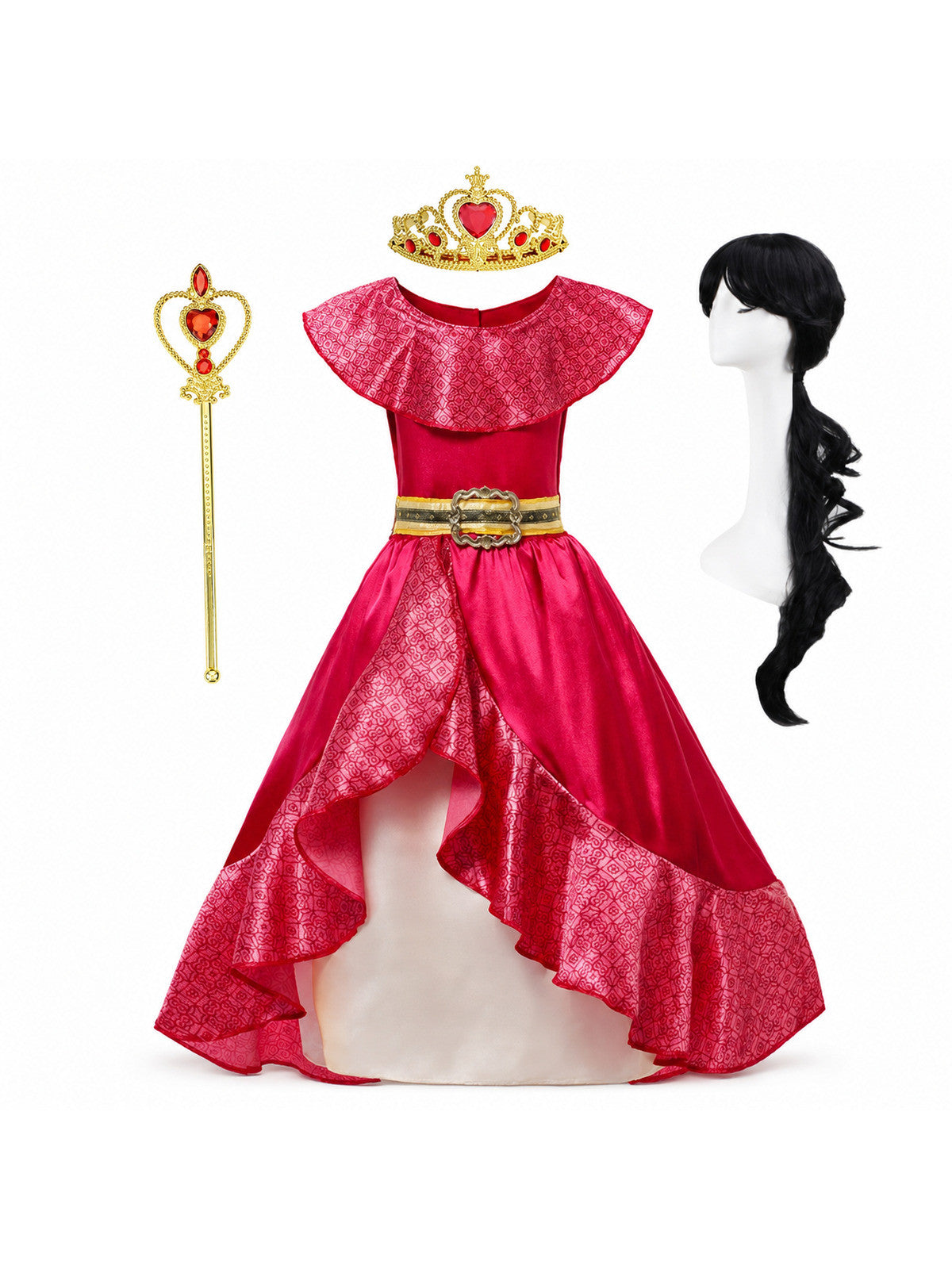 Kids Cosplay Clothing Girls Princess Elena Costume Halloween Carnival Role