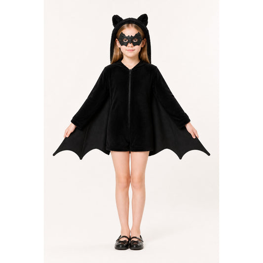 Bat jumpsuit with wings and mask main product view
