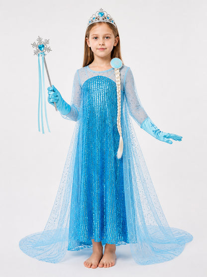 Snow Queen Costume with Accessories main product view