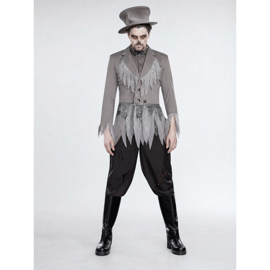 Gothic vampire costume with top hat for Halloween