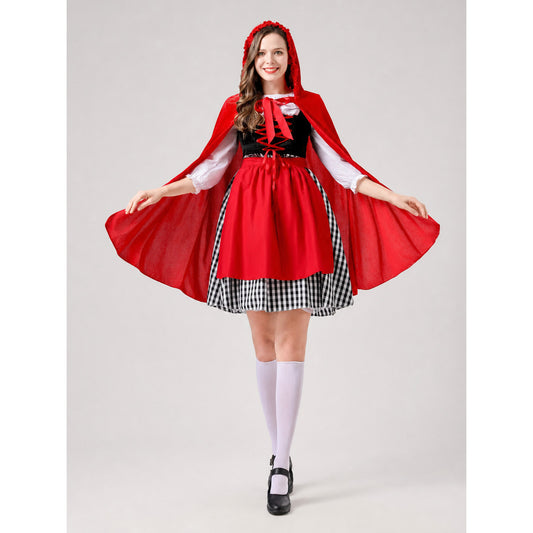 Little Red Riding Hood Carnival Costume with Cloak