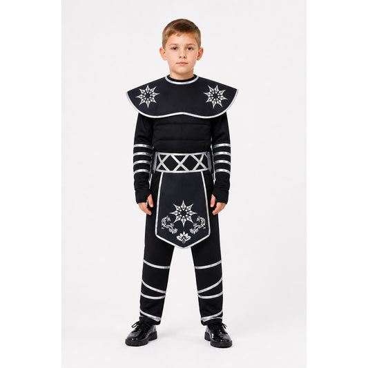 Kids' Ninja Costume with Cape and Stars main product view