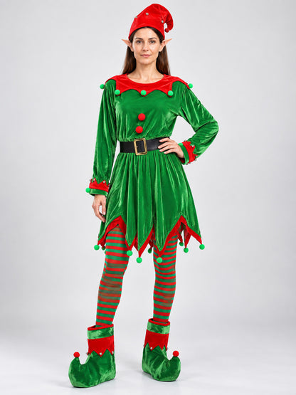 Green Elf Costume with Accessories on-model view
