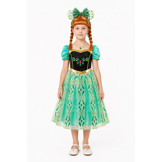 Children's Costume with Full Skirt and Jewelry main product view