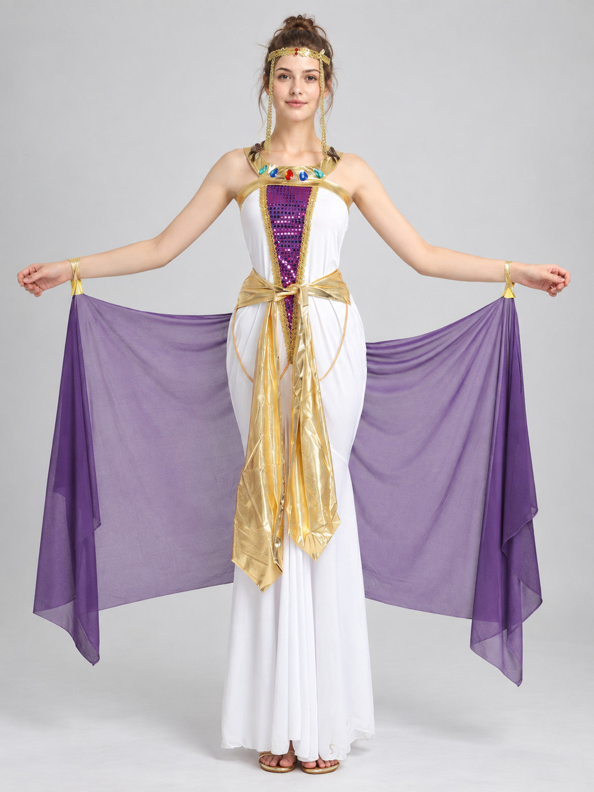 Ancient Egyptian-Style Draped Carnival Costume