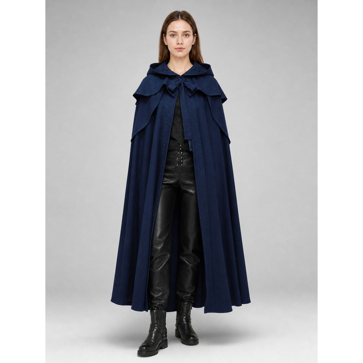 Medieval Gothic Hooded Cloak for Cosplay